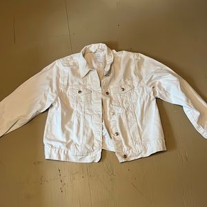 White Jean Jacket size 16